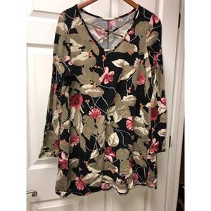 Floral dress/tunic top